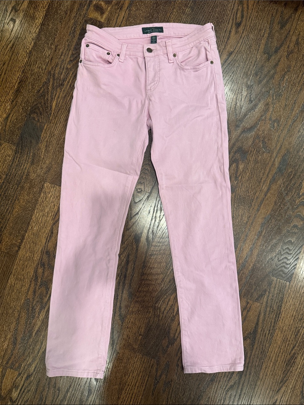 Ralph Lauren Pink Straight Leg Women's Jeans